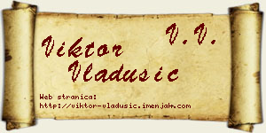 Viktor Vladušić vizit kartica